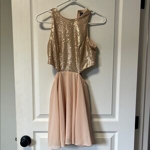 Lulu’s Sequin Cut out Dress